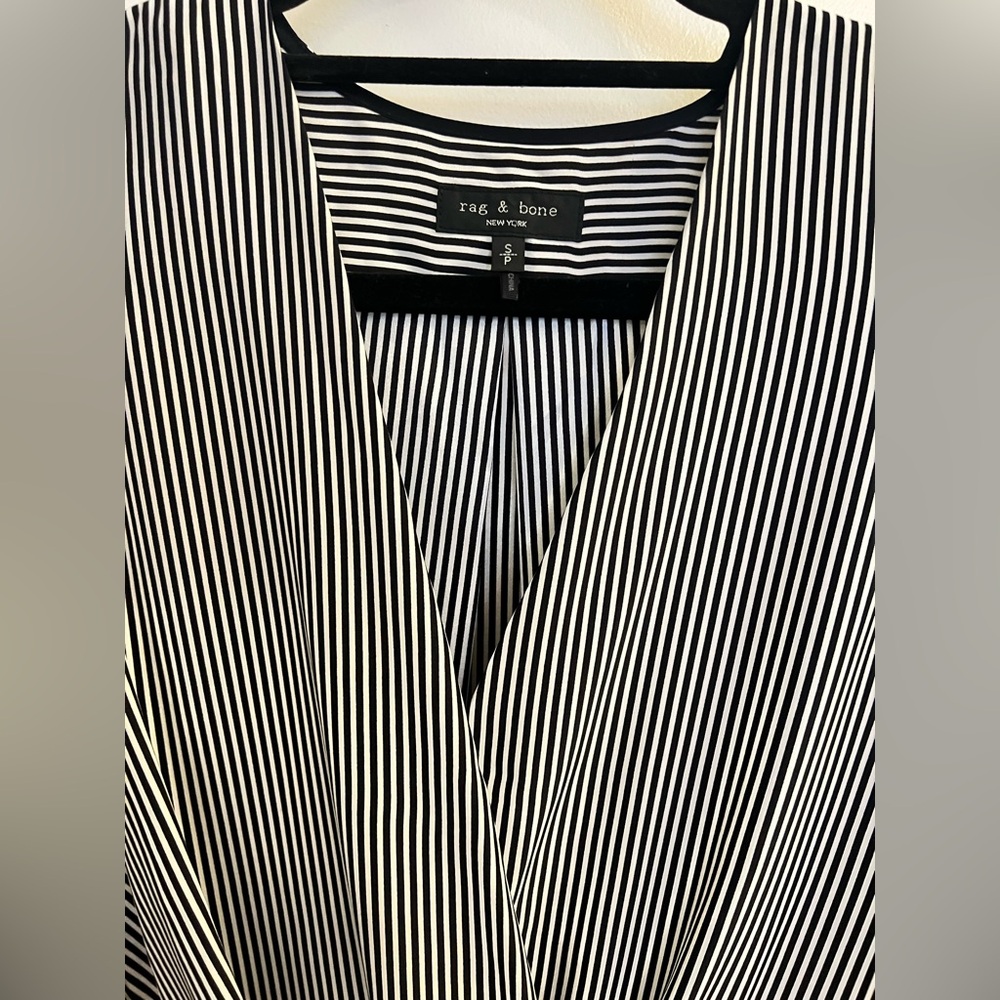 Rag & Bone Victor Sleeveless Top - Blue/White Stripe - Picture 6 of 8